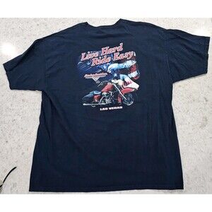 HARLEY DAVIDSON Cafe Las Vegas T-Shirt Adult 2XL Short Sleeve Motorcycle